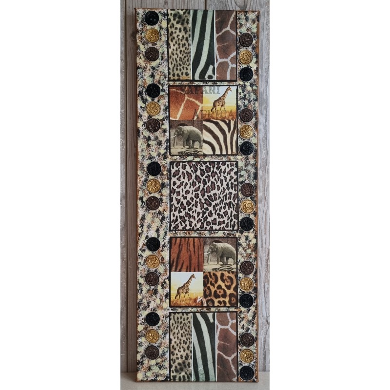 Bild " Safari "  braun/schwarz/beige Töne