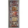 Bild " Verschiedene Wildtiere"  braun/blau/orange Töne