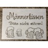 Schablone Männerkissen  2er Set