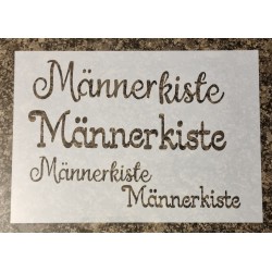 Schablone Männerkiste