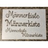 Schablone Männerkiste