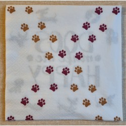 Serviette  Dogs make me Happy