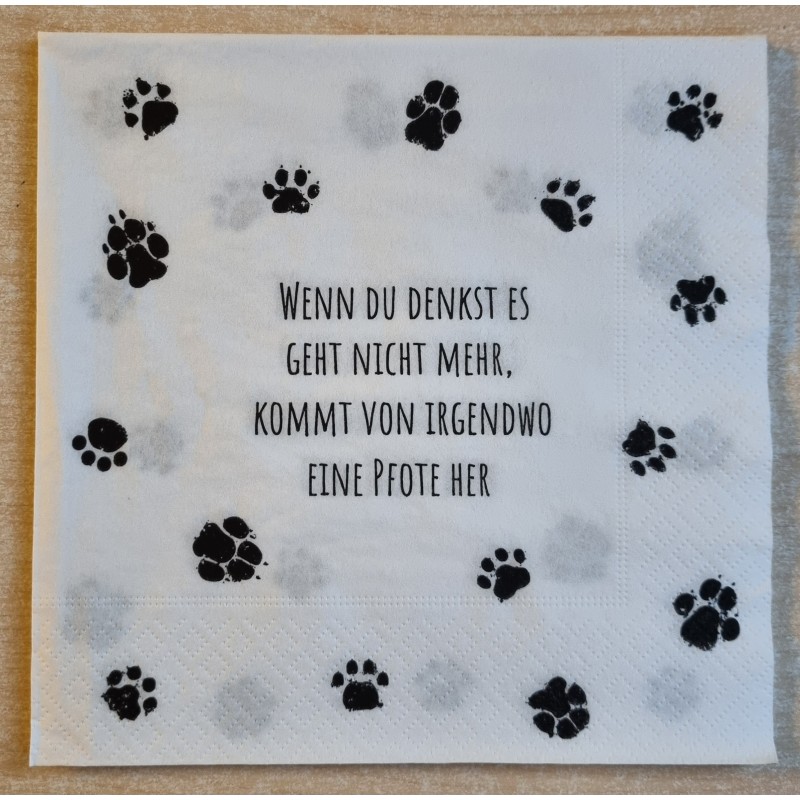 Serviette Wenn Du denkst.......