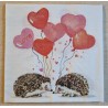Serviette Igel/ Herz Ballons