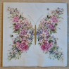 Serviette Blumen-Schmetterling