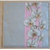 Serviette Orchideen rosa