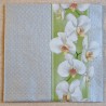Serviette Orchideen grün