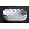 Metall Teller weiss