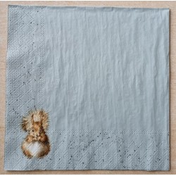Serviette Eichhörnchen auf Ast