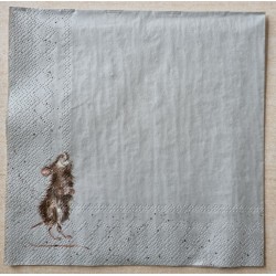 Serviette Zwei Mäuse