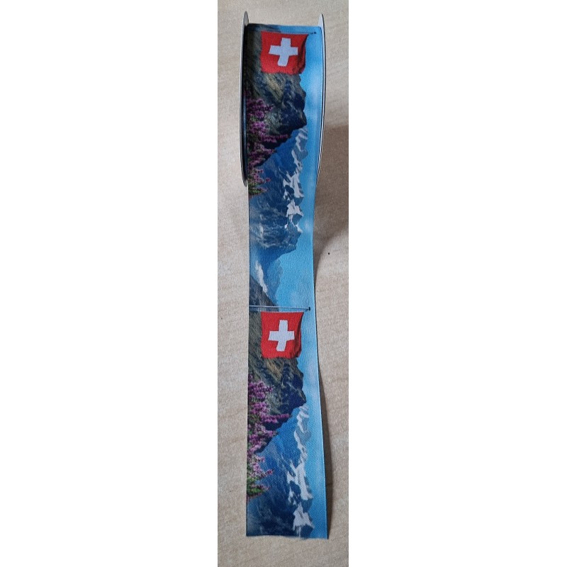 Dekoband Schweizer/Berge