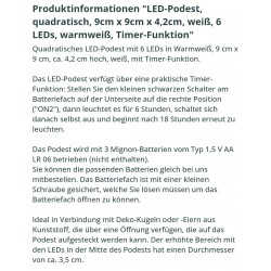 Led Podest quadratisch