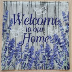 Serviette " Welcome..."