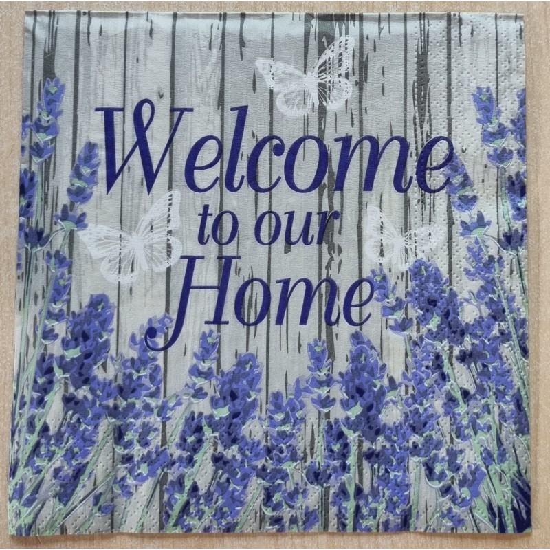 Serviette " Welcome..."