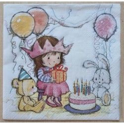 Serviette Geburtstagsparty Prinzessin