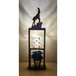 Mini "Paletten Pfosten"  Steinbock/Enzian