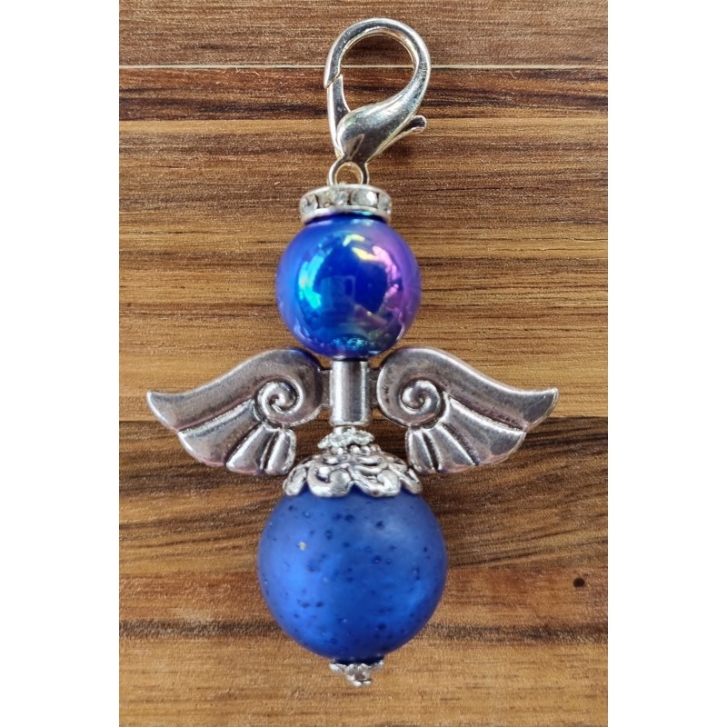 Perlen Engel blau