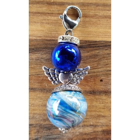 Perlen Engel blau/hellblau