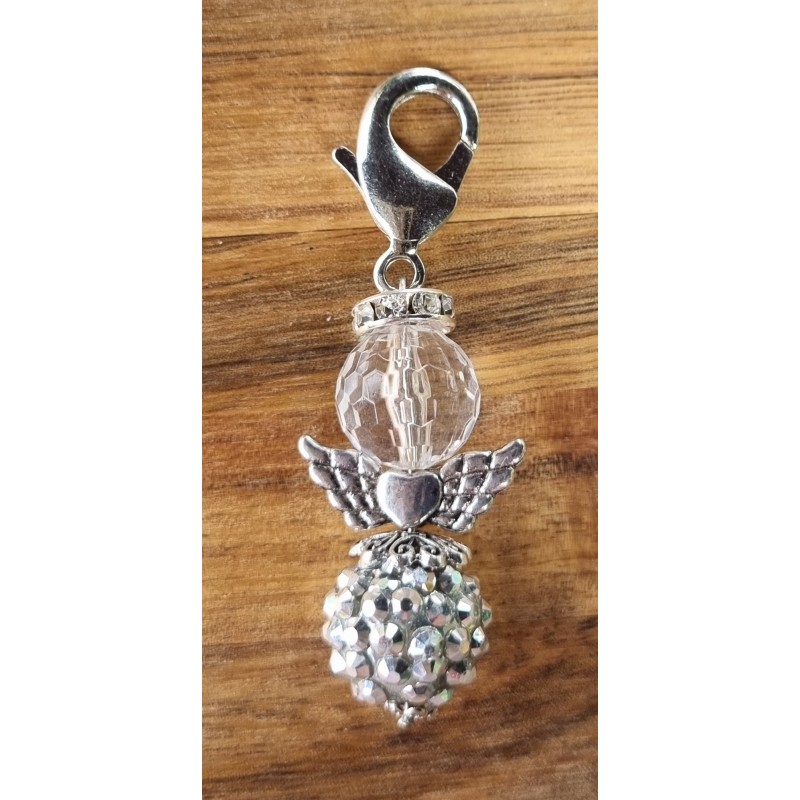 Perlen Engel silber/transparent