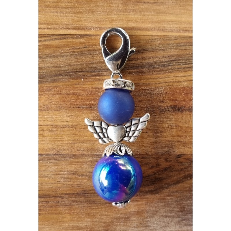 Perlen Engel blau