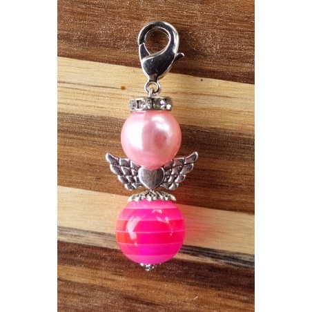 Perlen Engel rosa/hellrosa