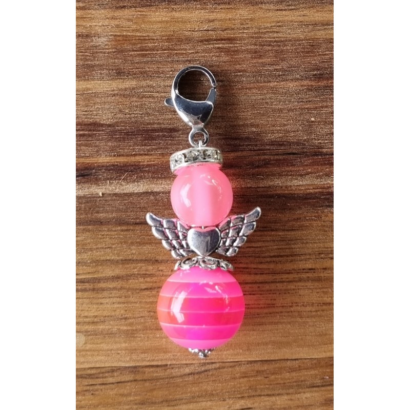 Perlen Engel rosa glänzend