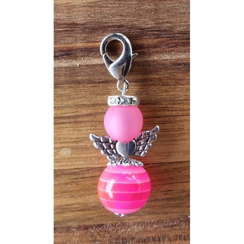 Perlen Engel rosa matt