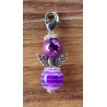 Perlen Engel violette glänzend