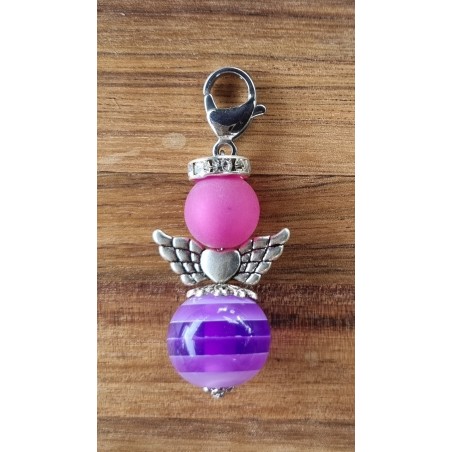 Perlen Engel violette matt