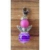 Perlen Engel violette matt