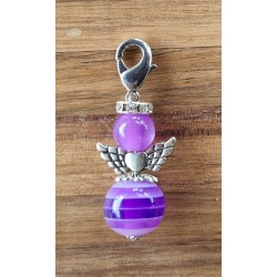 Perlen Engel violette/lila glänzend