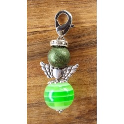 Perlen Engel grün/olive