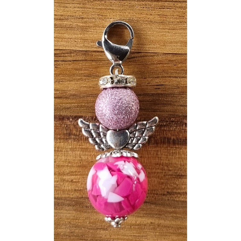 Perlen Engel pink/flieder
