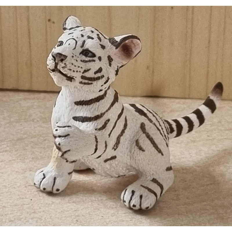 Tiger weiss Junges spielend