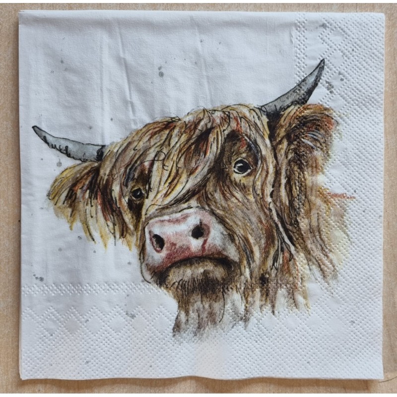 Serviette Hochlandrind 2