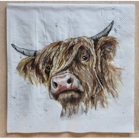 Serviette Hochlandrind 2