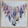 Serviette Bunte Federn