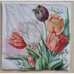 Serviette Tulpen