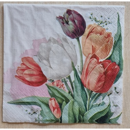 Serviette Tulpen