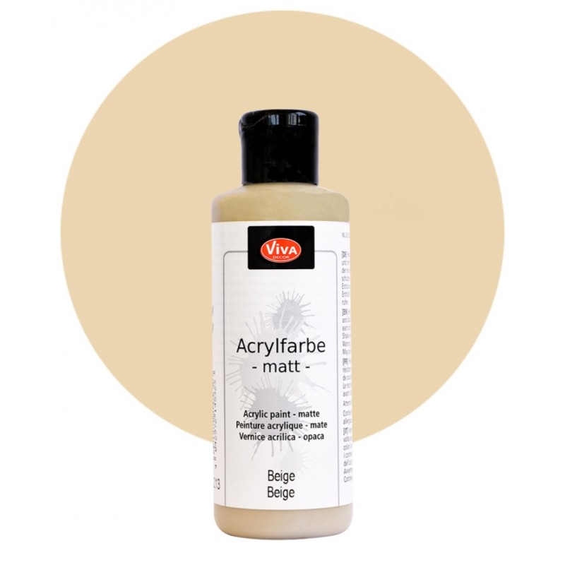 Acrylfarbe matt beige