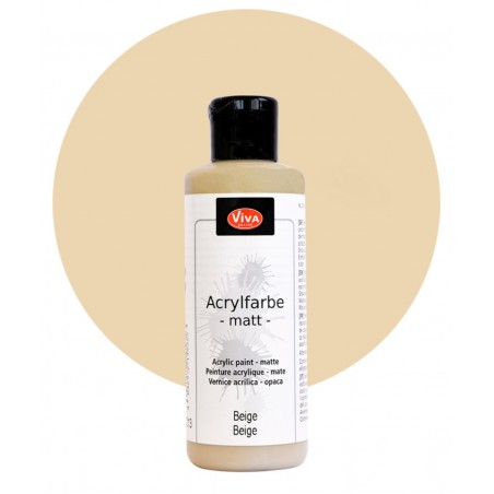 Acrylfarbe matt beige