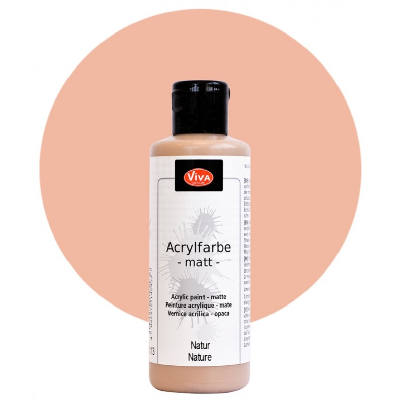 Acrylfarbe matt natur