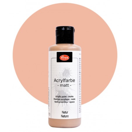 Acrylfarbe matt natur