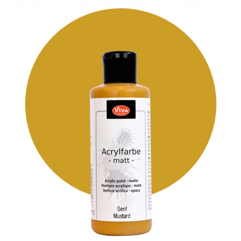 Acrylfarbe matt senf