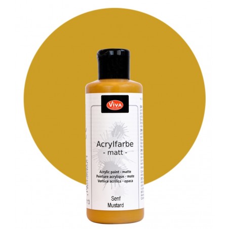 Acrylfarbe matt senf