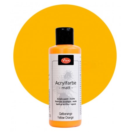 Acrylfarbe matt gelb-orange