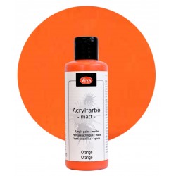 Acrylfarbe matt gelb-orange