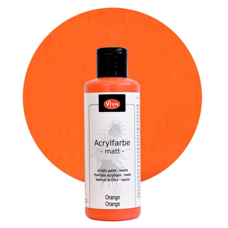 Acrylfarbe matt orange