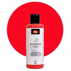 Acrylfarbe matt rot
