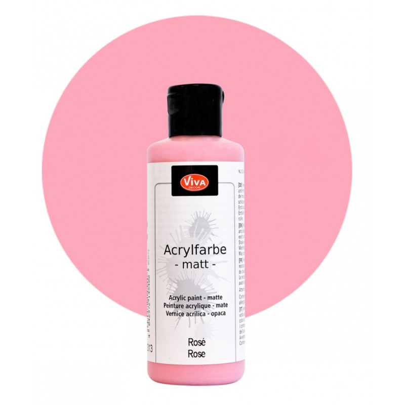 Acrylfarbe matt rose